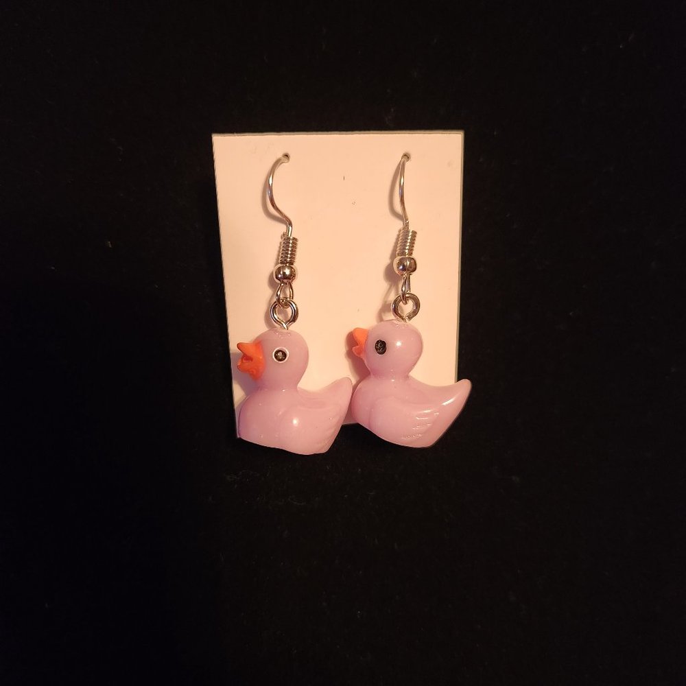 Duck earrings